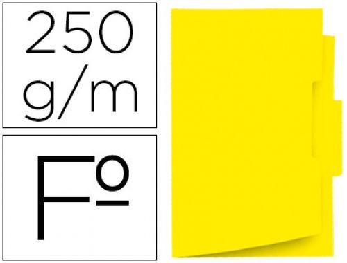 Classificador gio em cartolina folio pestana central 250 gr amarelo , Giotto , 78158 , 8427291004906